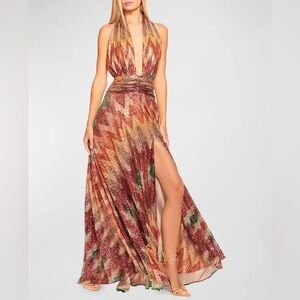 Ramy Brook Reyna Chevron Sequin Dress in Multi